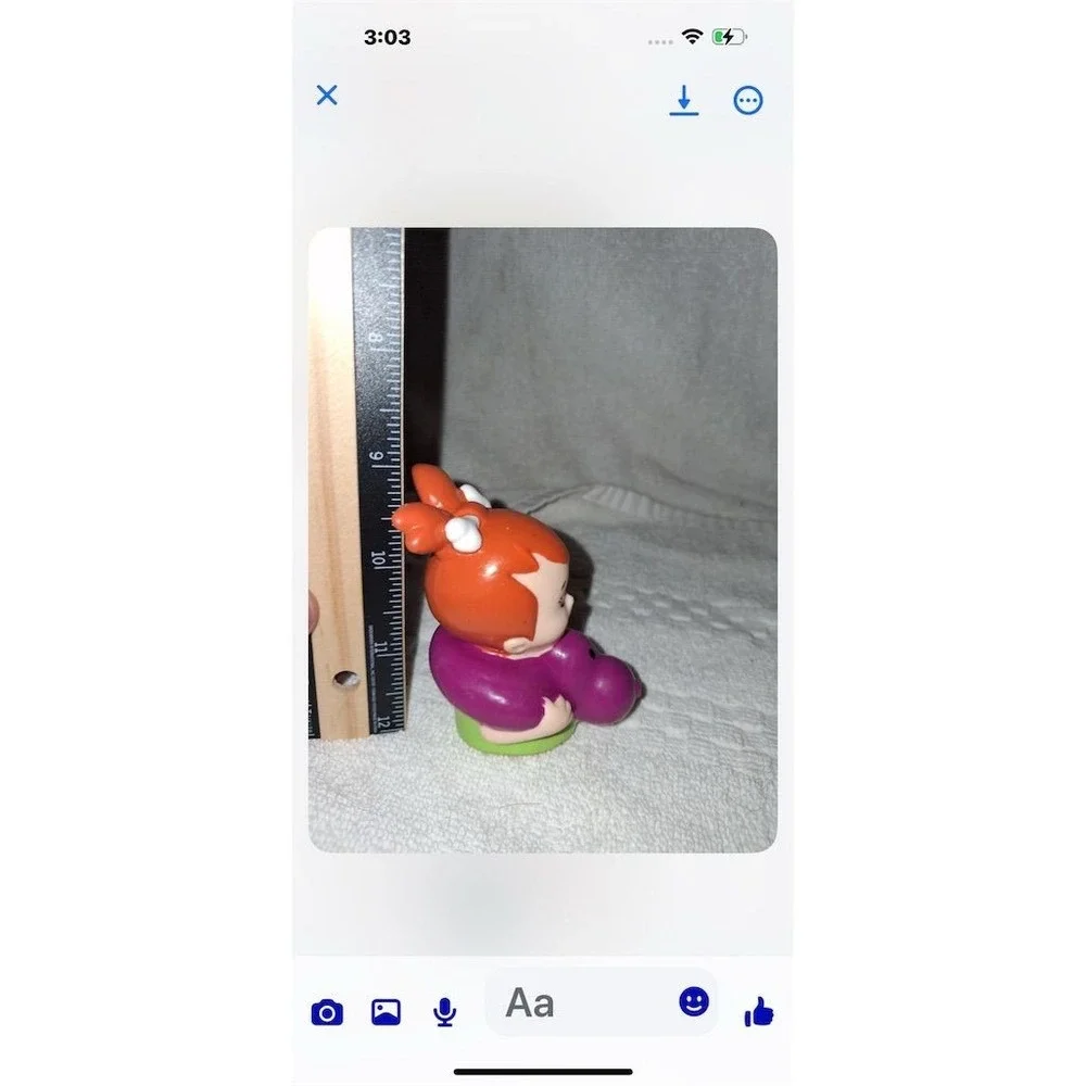 Vintage 1991 Denny's Flintstones Pebbles Water‎ Squirter Toy